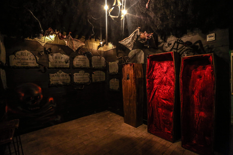 Drink Company PUB Dread crypt room with coffins - Halloween pop up bar promotion